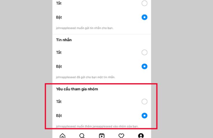 Chặn người lạ thêm vào nhóm trên Instagram - Bước 2: Truy cập phần Tin nhắn và lời mời nhóm