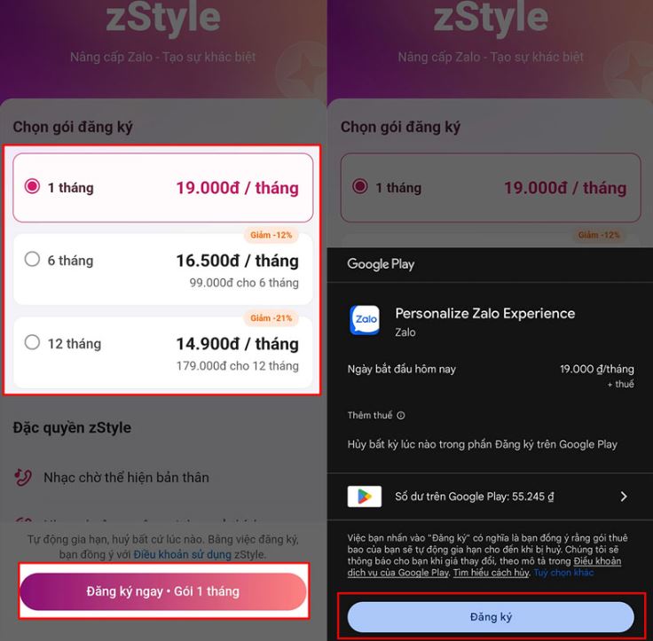 Khung ảnh Zstyle trên Zalo - Hỗ trợ bán hàng và kinh doanh online