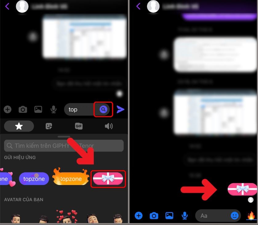 Hiệu ứng hộp quà Messenger - Bật và sử dụng hộp quà trên Android Hiệu ứng hộp quà Messenger - Bật và sử dụng hộp quà trên Android
