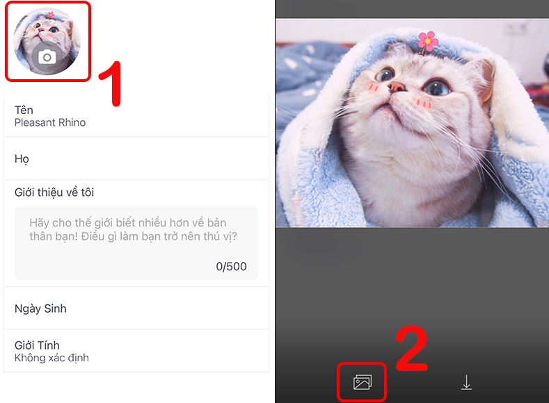 Đổi ảnh đại diện trên Tango - So sánh thao tác trên máy tính và điện thoại Đổi ảnh đại diện trên Tango - So sánh thao tác trên máy tính và điện thoại