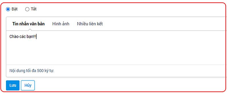 Tạo lời chào tự động trong Zalo OA - Bước 4: Kiểm tra thử trên tài khoản người dùng Tạo lời chào tự động trong Zalo OA - Bước 4: Kiểm tra thử trên tài khoản người dùng