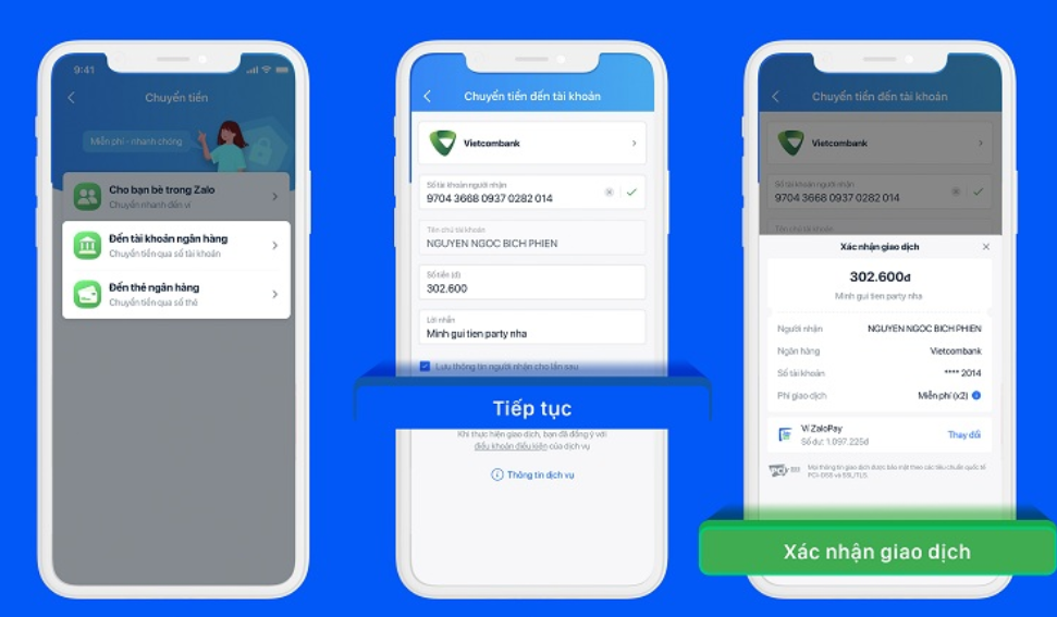 Chuyển khoản trên Zalo - Cơ chế bảo mật và mã xác thực giao dịch Chuyển khoản trên Zalo - Cơ chế bảo mật và mã xác thực giao dịch