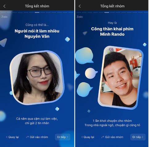Xem tổng kết nhóm Zalo cuối năm - Chia sẻ và tương tác cùng mọi người Xem tổng kết nhóm Zalo cuối năm - Chia sẻ và tương tác cùng mọi người