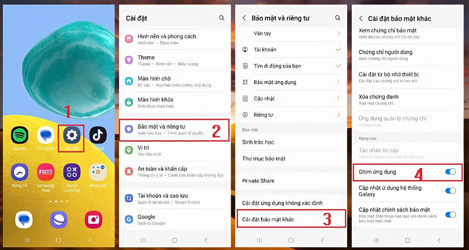 Cách cài mật khẩu ứng dụng trên Samsung - Tận dụng cảm biến vân tay để mở ứng dụng nhanh Cách cài mật khẩu ứng dụng trên Samsung - Tận dụng cảm biến vân tay để mở ứng dụng nhanh