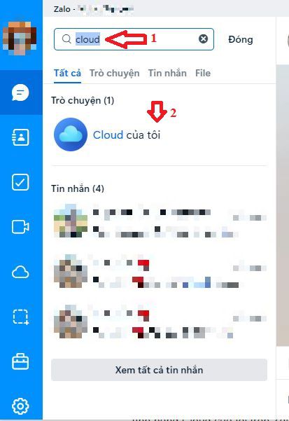 Chia sẻ file bằng tính năng Truyền file Cloud.